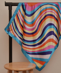 TONE SELECT GOODS | 【resonance】幾何学デザイン ヴィヴィッドカラー シルクタッチ スカーフ【マルチウェイ】(バンダナ/スカーフ)