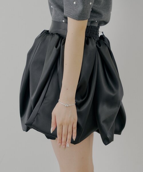 TALK TO ME チューリップスカート ブラック TALK TO ME チューリップスカート ブラック