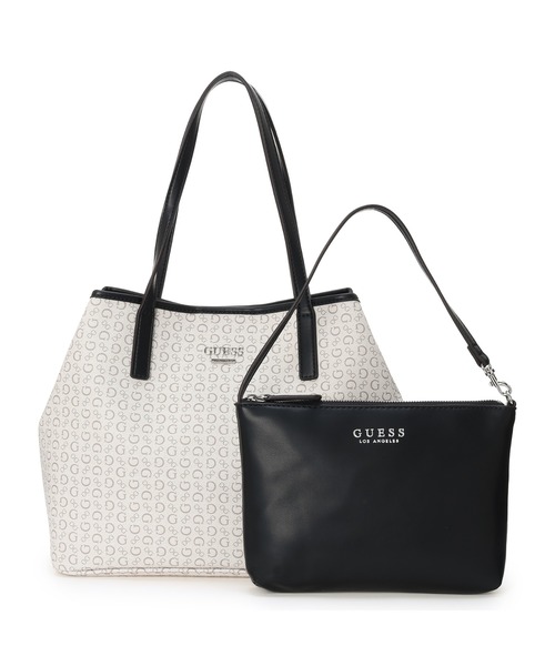 Guess(ゲス)の「PORTINI Trap Tote トートバッグ(トートバッグ・レディース・ダークグレー/ライトグレー・ONE SIZE)」の1枚目の写真