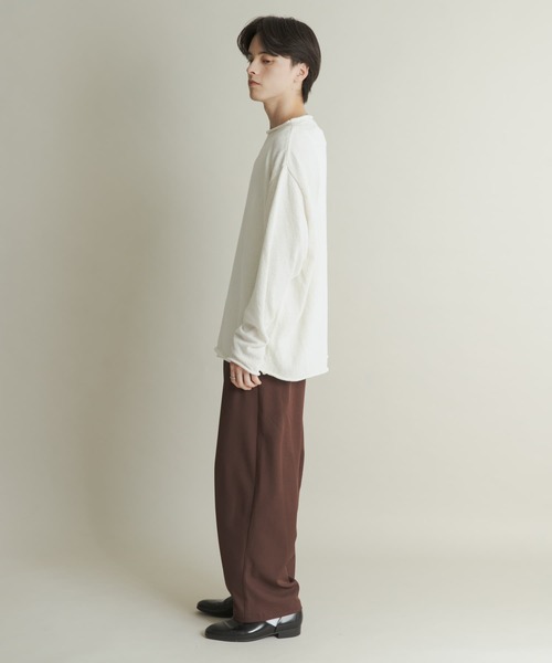 SENSE OF PLACE by URBAN RESEARCH（センスオブプレイスバイアーバンリサーチ）の「コットンタッチロールネックニット（ニット/セーター・メンズ・オフホワイト/ダークグレー/ベージュ/パープル・MEDIUM/LARGE）」の11枚目の写真