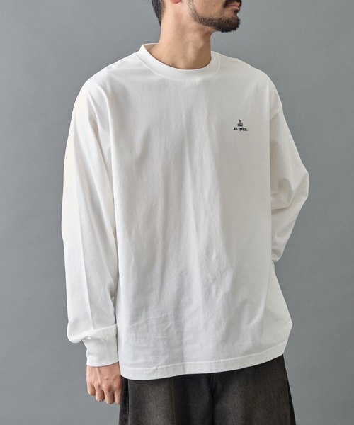 COLONY 2139(コロニートゥーワンスリーナイン)の「ピーチスキン刺繍ロングスリーブT(Tシャツ/カットソー・メンズ・ブラック/ホワイト・LARGE/MEDIUM)」の2枚目の写真