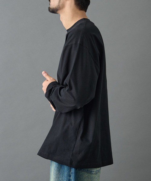 COLONY 2139(コロニートゥーワンスリーナイン)の「ピーチスキン刺繍ロングスリーブT(Tシャツ/カットソー・メンズ・ブラック/ホワイト・LARGE/MEDIUM)」の7枚目の写真