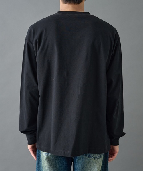 COLONY 2139(コロニートゥーワンスリーナイン)の「ピーチスキン刺繍ロングスリーブT(Tシャツ/カットソー・メンズ・ブラック/ホワイト・LARGE/MEDIUM)」の20枚目の写真