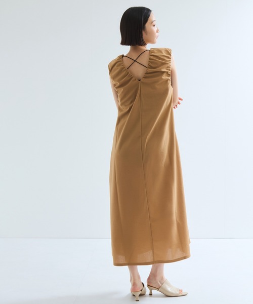 ketty（ケティ）の「カットジョーゼットダブルフェイスワンピース≪手洗い可能≫（ワンピース・レディース・ブラック/ネイビー/ブラウン・M）」の5枚目の写真