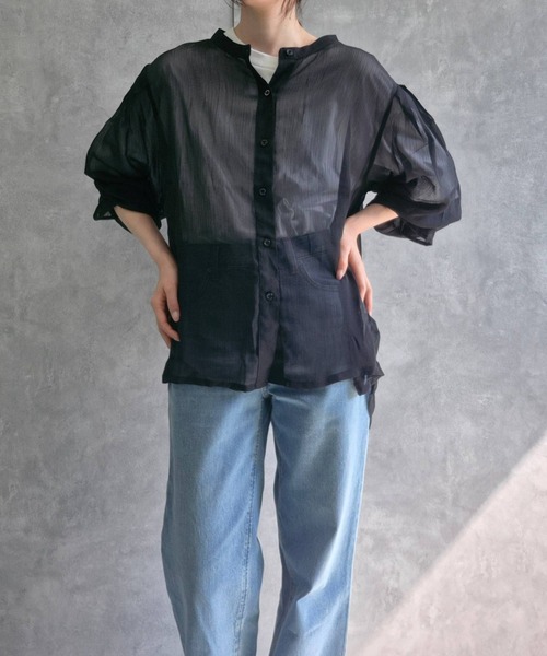 365t*美品 セシリーバンセン コットン バックリボン シアー ブラウス. 365t*美品 セシリーバンセン コットン バックリボン シアー ブラウス