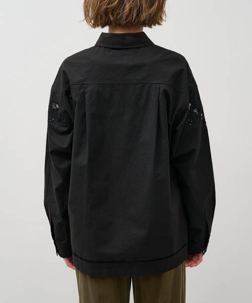 MICA&DEAL（マイカ＆ディール）の「インド刺繍ミリタリージャケット（シャツ/ブラウス・レディース・ブラック/オフホワイト/ブラウン・FREE）」の18枚目の写真