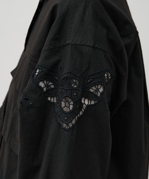 MICA&DEAL（マイカ＆ディール）の「インド刺繍ミリタリージャケット（シャツ/ブラウス・レディース・ブラック/オフホワイト/ブラウン・FREE）」の21枚目の写真