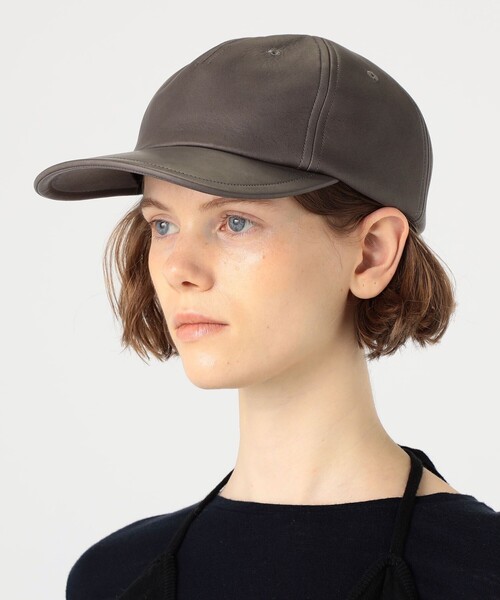 KIJIMA TAKAYUKI（キジマ　タカユキ）の「KIJIMA TAKAYUKI DEERSKIN TRUCKER CAP（キャップ・レディース・ブラック/ブラウン・FREE）」の9枚目の写真