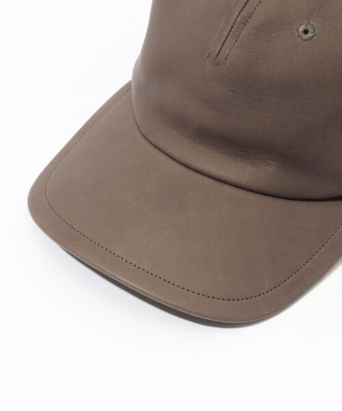 KIJIMA TAKAYUKI（キジマ　タカユキ）の「KIJIMA TAKAYUKI DEERSKIN TRUCKER CAP（キャップ・レディース・ブラック/ブラウン・FREE）」の6枚目の写真