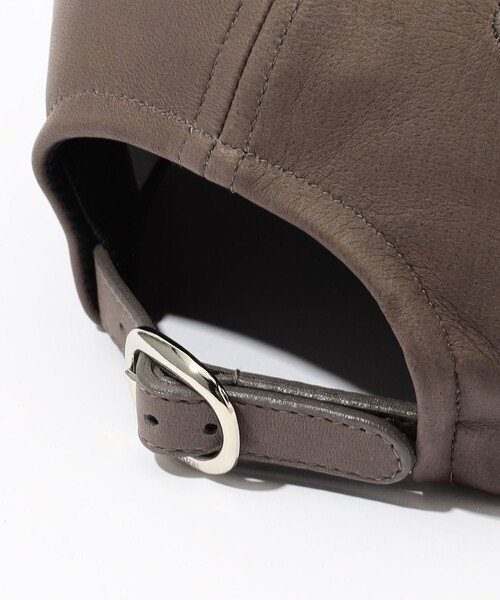 KIJIMA TAKAYUKI（キジマ　タカユキ）の「KIJIMA TAKAYUKI DEERSKIN TRUCKER CAP（キャップ・レディース・ブラック/ブラウン・FREE）」の5枚目の写真