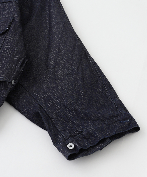 DAIRIKU(ダイリク)の「DAIRIKU / ダイリク "Inception" Rain Camo Denim Jack(デニムジャケット・メンズ・ブルー・MEDIUM/SMALL)」の4枚目の写真