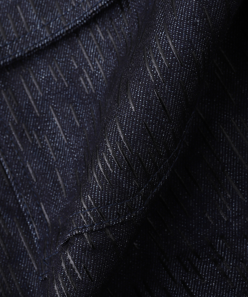 DAIRIKU(ダイリク)の「DAIRIKU / ダイリク "Inception" Rain Camo Denim Jack(デニムジャケット・メンズ・ブルー・MEDIUM/SMALL)」の6枚目の写真