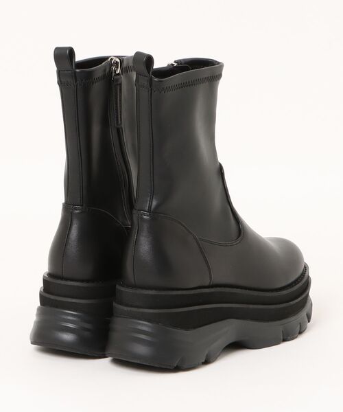 inter-chaussures（インターショシュール）の「【INTER-CHAUSSURES】ボリュームソールストレッチブーツ(I53017)（ブーツ・レディース・ブラック・39/38/37/36/35）」の7枚目の写真