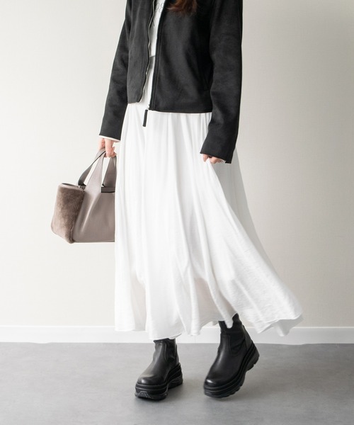 inter-chaussures（インターショシュール）の「【INTER-CHAUSSURES】ボリュームソールストレッチブーツ(I53017)（ブーツ・レディース・ブラック・39/38/37/36/35）」の4枚目の写真