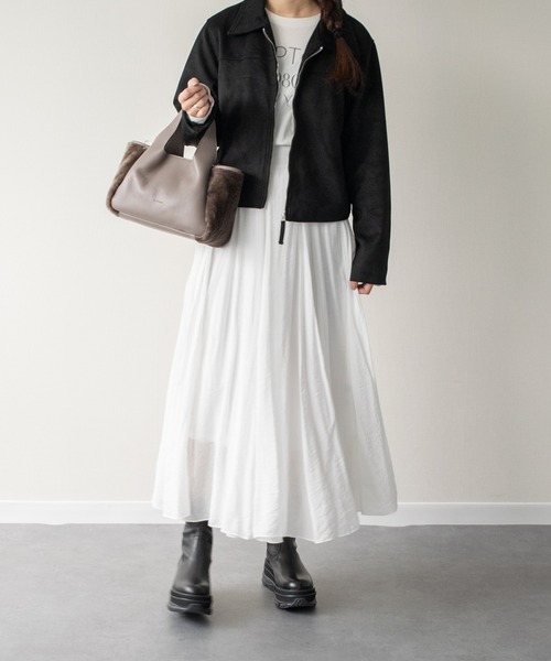 inter-chaussures（インターショシュール）の「【INTER-CHAUSSURES】ボリュームソールストレッチブーツ(I53017)（ブーツ・レディース・ブラック・39/38/37/36/35）」の5枚目の写真