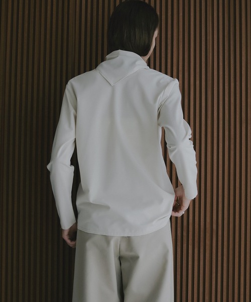 MANOF（マノフ）の「2WAY SCARF T BLOUSE（シャツ/ブラウス・レディース・チャコールグレー/アイボリー・S/M）」の15枚目の写真