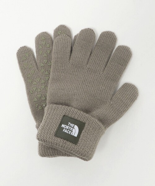 THE NORTH FACE（ザノースフェイス）の「＜THE NORTH FACE＞ニット グローブ / 手袋 / キッズ（手袋・キッズ・ベージュ/ブラック/ターコイズブルー系・KF/JF）」の2枚目の写真