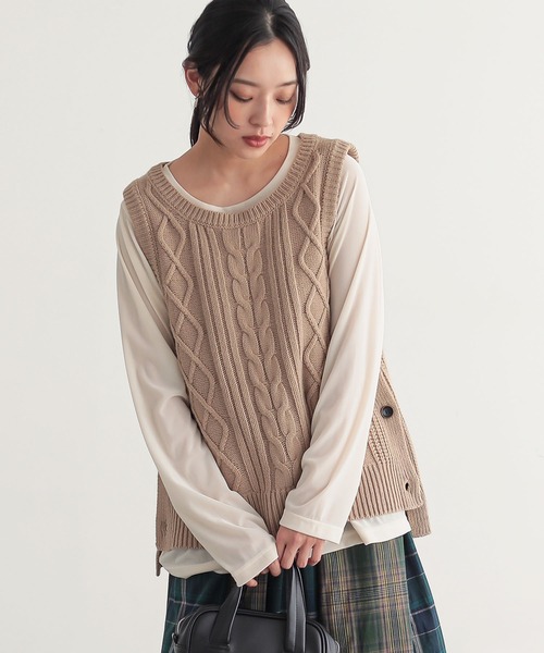 n'OrLABEL（ノアールレーベル）の「『シアーベロアカットソー』（Tシャツ/カットソー・レディース・ブラック/アイボリー/チャコール/ブラウン・2/1）」の14枚目の写真
