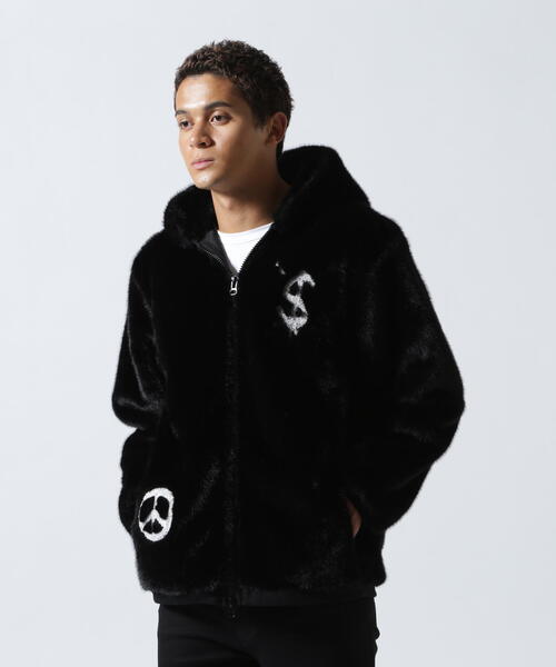 STUD MUFFIN（スタッドマフィン）の「STUD MUFFIN/スタッドマフィン/別注ECOファー フーディブルゾン（ブルゾン・メンズ・ブラック・2/3）」の17枚目の写真