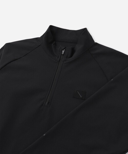 Saturdays Golf(サタデーズゴルフ)の「3D Tricot Half Zip LS Shirt(Tシャツ/カットソー・メンズ・ブラック/ベージュ・L/M/S/XL)」の12枚目の写真