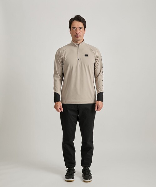 Saturdays Golf(サタデーズゴルフ)の「3D Tricot Half Zip LS Shirt(Tシャツ/カットソー・メンズ・ブラック/ベージュ・L/M/S/XL)」の5枚目の写真