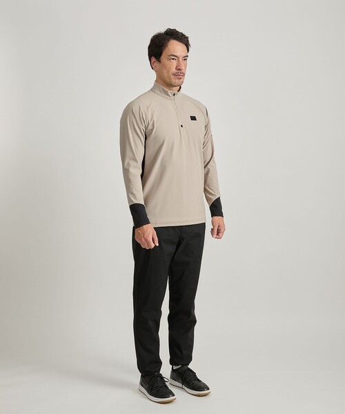 Saturdays Golf(サタデーズゴルフ)の「3D Tricot Half Zip LS Shirt(Tシャツ/カットソー・メンズ・ブラック/ベージュ・L/M/S/XL)」の6枚目の写真
