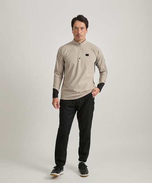 Saturdays Golf(サタデーズゴルフ)の「3D Tricot Half Zip LS Shirt(Tシャツ/カットソー・メンズ・ブラック/ベージュ・L/M/S/XL)」の8枚目の写真