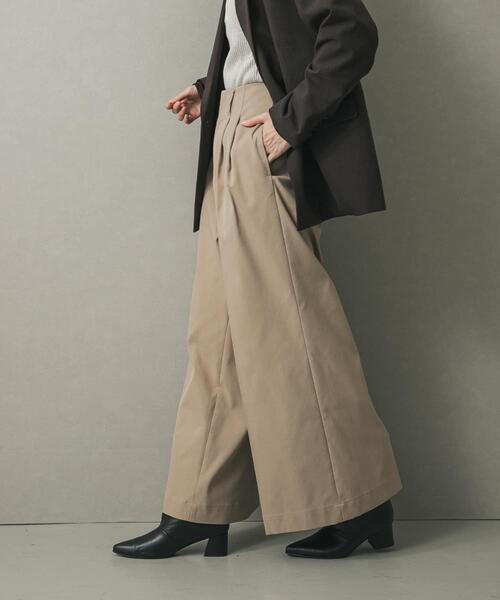 SENSE OF PLACE by URBAN RESEARCH（センスオブプレイスバイアーバンリサーチ）の「バギーチノパンツ（その他パンツ・レディース・ベージュ/ライトベージュ/ブラック・SMALL/MEDIUM）」の3枚目の写真