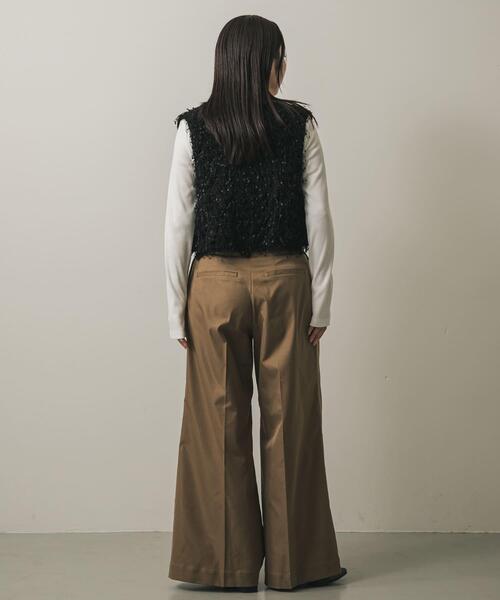 SENSE OF PLACE by URBAN RESEARCH（センスオブプレイスバイアーバンリサーチ）の「バギーチノパンツ（その他パンツ・レディース・ベージュ/ライトベージュ/ブラック・SMALL/MEDIUM）」の14枚目の写真