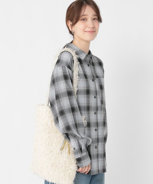 studio CLIP（スタディオクリップ）の「オンブレチェックオーバーサイズシャツ（シャツ/ブラウス・レディース・その他2/その他3/その他1/その他4/その他5・FREE）」の21枚目の写真