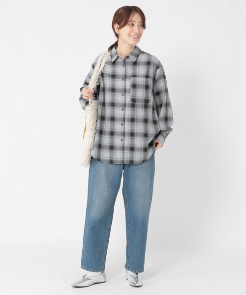 studio CLIP（スタディオクリップ）の「オンブレチェックオーバーサイズシャツ（シャツ/ブラウス・レディース・その他2/その他3/その他1/その他4/その他5・FREE）」の20枚目の写真