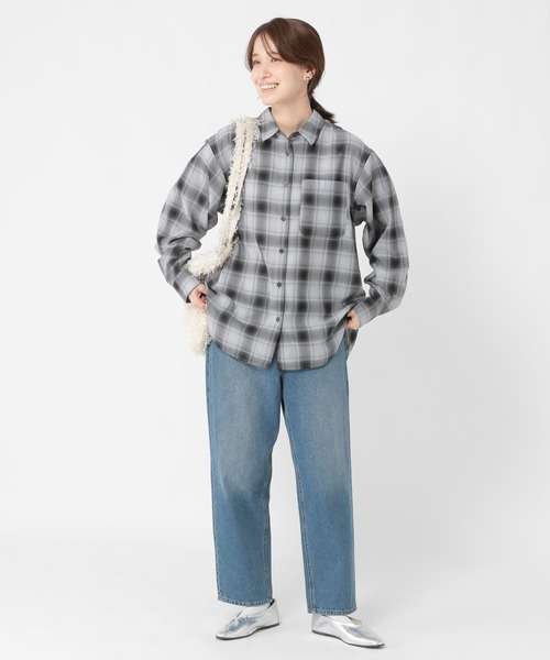 studio CLIP（スタディオクリップ）の「オンブレチェックオーバーサイズシャツ（シャツ/ブラウス・レディース・その他2/その他3/その他1/その他4/その他5・FREE）」の18枚目の写真