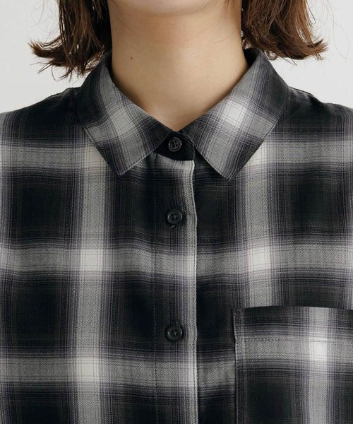 studio CLIP（スタディオクリップ）の「オンブレチェックオーバーサイズシャツ（シャツ/ブラウス・レディース・その他2/その他3/その他1/その他4/その他5・FREE）」の14枚目の写真