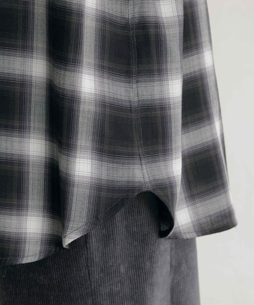 studio CLIP（スタディオクリップ）の「オンブレチェックオーバーサイズシャツ（シャツ/ブラウス・レディース・その他2/その他3/その他1/その他4/その他5・FREE）」の12枚目の写真