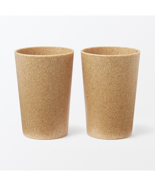 無印良品(ムジルシリョウヒン)の「レンジで使える ヤシの端材を使った カップ 2個組(食器・メンズ・ナチュラル・FREE)」の2枚目の写真