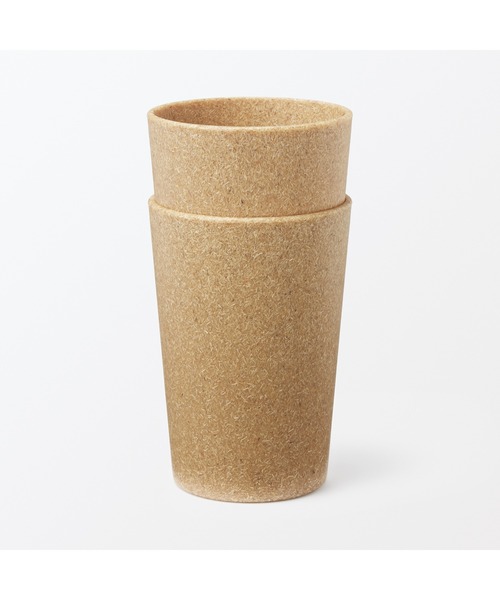 無印良品(ムジルシリョウヒン)の「レンジで使える ヤシの端材を使った カップ 2個組(食器・メンズ・ナチュラル・FREE)」の3枚目の写真