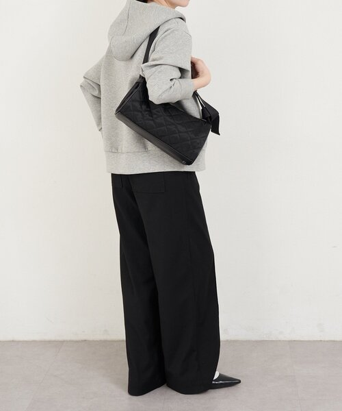 russet（ラシット）の「キルティングドラムミニショルダーバッグ（ショルダーバッグ・レディース・ブラック/チャコールグレー・FREE）」の21枚目の写真