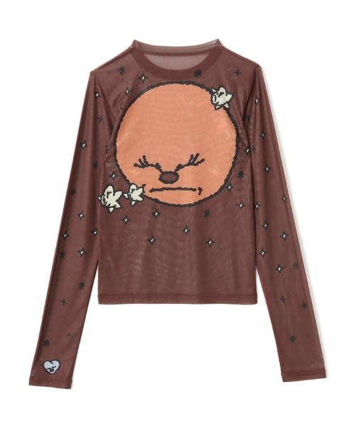 atmos pink（アトモスピンク）の「MARIA SAKURAI x atmos pink See-Through LS T-shirt / マリア サクライ アトモス ピンク シースルー LS T-シャツ 【SP】（Tシャツ/カットソー・レディース・ブラウン/ベージュ/サックスブルー・FREE）」の9枚目の写真