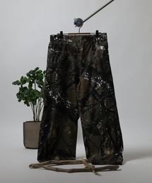 ATELANE ツイル総柄カーブパンツ/CAMO/REALTREE
