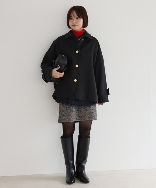 Traditional Weatherwear（トラディショナルウェザーウェア）の「TRADITIONAL WEATHERWEAR SLOBE別注 MALTON SHORT L252KGFC00513ML（その他アウター・レディース・ブラック・34/36）」の20枚目の写真