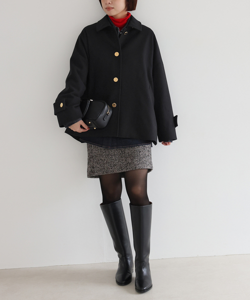 Traditional Weatherwear（トラディショナルウェザーウェア）の「TRADITIONAL WEATHERWEAR SLOBE別注 MALTON SHORT L252KGFC00513ML（その他アウター・レディース・ブラック・34/36）」の21枚目の写真