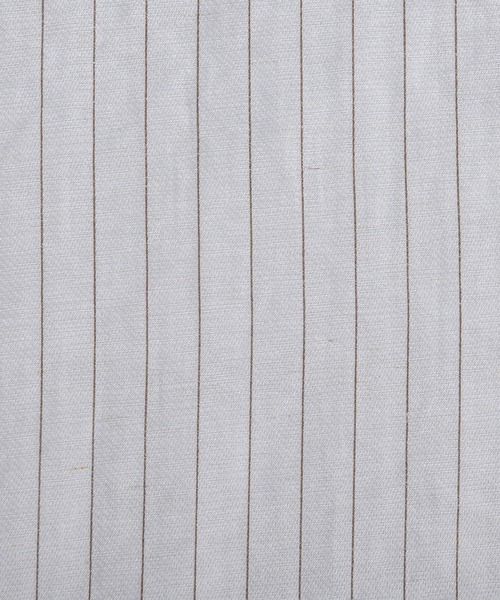 MUHET（ミュエータ）の「sheer stripe oversized shirt / シアーストライプオーバーシャツ（シャツ/ブラウス・レディース・ライトブルー/ベージュ・FREE）」の15枚目の写真