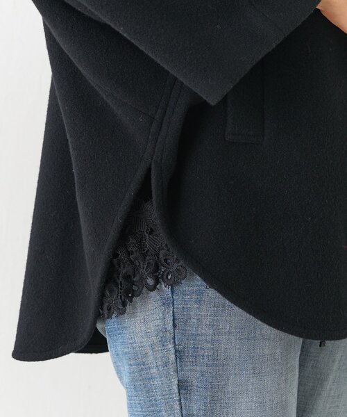 BEARDSLEY（ビアズリー）の「裾レースニット（ニット/セーター・レディース・チャコールグレー/ベージュ・FREE）」の12枚目の写真