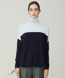 ヴィスコースワイド タートルネックプルオーバー