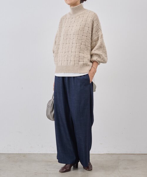 BEARDSLEY(ビアズリー)の「バスケットニットプルオーバー(ニット/セーター・レディース・ベージュ・FREE)」の10枚目の写真