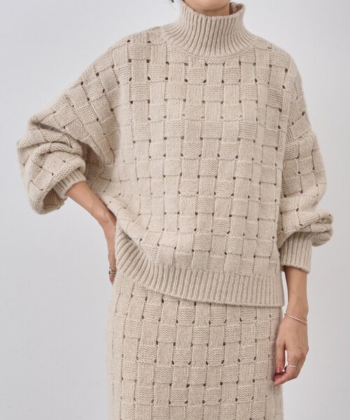 BEARDSLEY(ビアズリー)の「バスケットニットプルオーバー(ニット/セーター・レディース・ベージュ・FREE)」の15枚目の写真