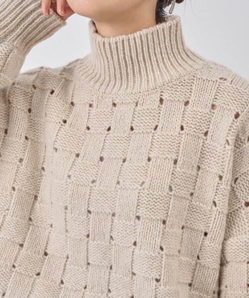 BEARDSLEY(ビアズリー)の「バスケットニットプルオーバー(ニット/セーター・レディース・ベージュ・FREE)」の17枚目の写真