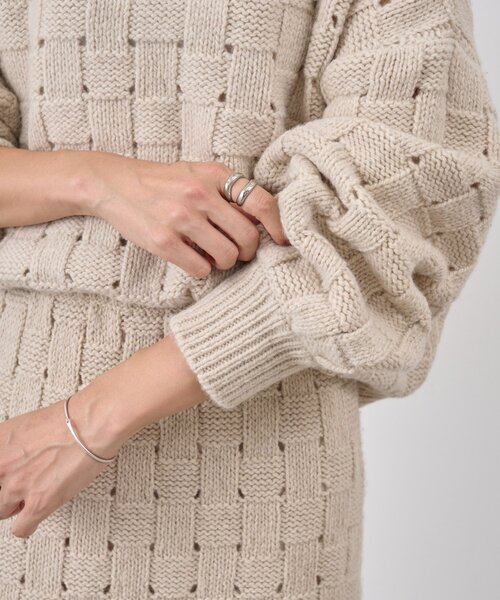 BEARDSLEY(ビアズリー)の「バスケットニットプルオーバー(ニット/セーター・レディース・ベージュ・FREE)」の16枚目の写真