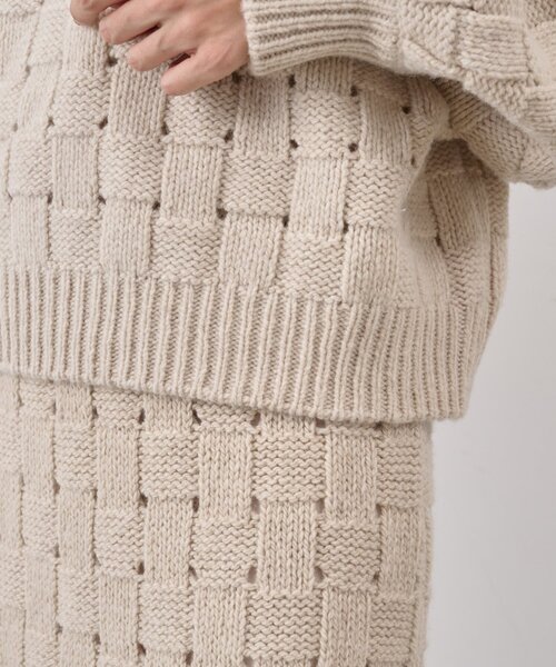 BEARDSLEY(ビアズリー)の「バスケットニットプルオーバー(ニット/セーター・レディース・ベージュ・FREE)」の21枚目の写真