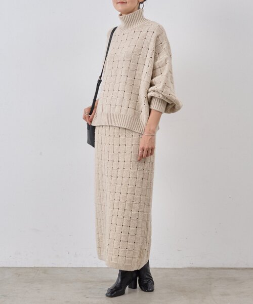 BEARDSLEY(ビアズリー)の「バスケットニットプルオーバー(ニット/セーター・レディース・ベージュ・FREE)」の20枚目の写真